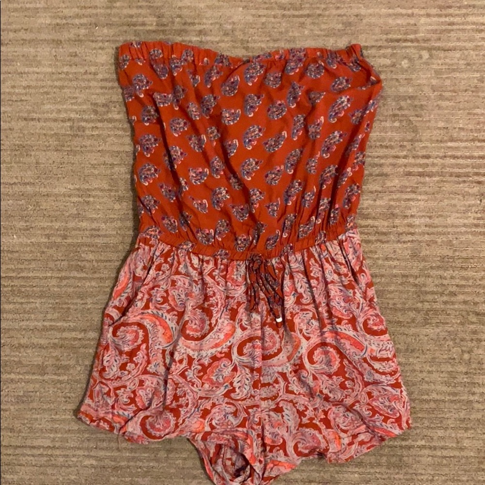 Sleeveless boho romper